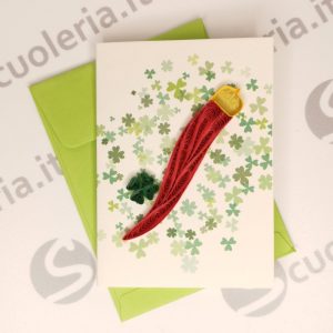 Biglietto auguri mini Origamo Quilling Cupcake 